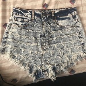 High Waisted Denim Cutoff short shorts!